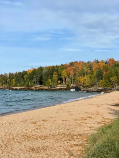 Lake Superior shores during the fall season