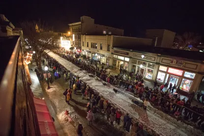 UP 200 Sled Dog race in downtown Marquette