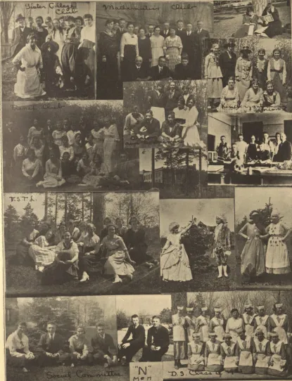 A Northern State Normal School yearbook collage from 1937
