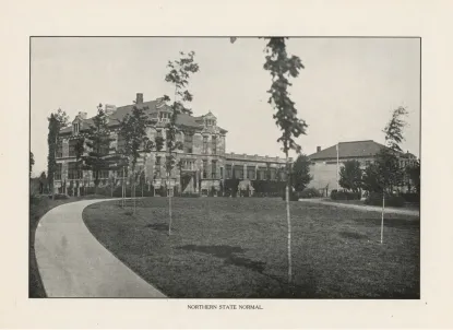 A shot of Northern State Normal School in 1910