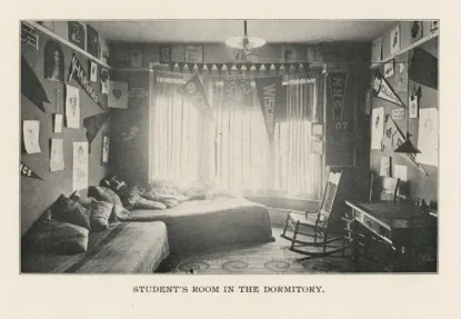 Northern State Normal School dorm room circa 1911