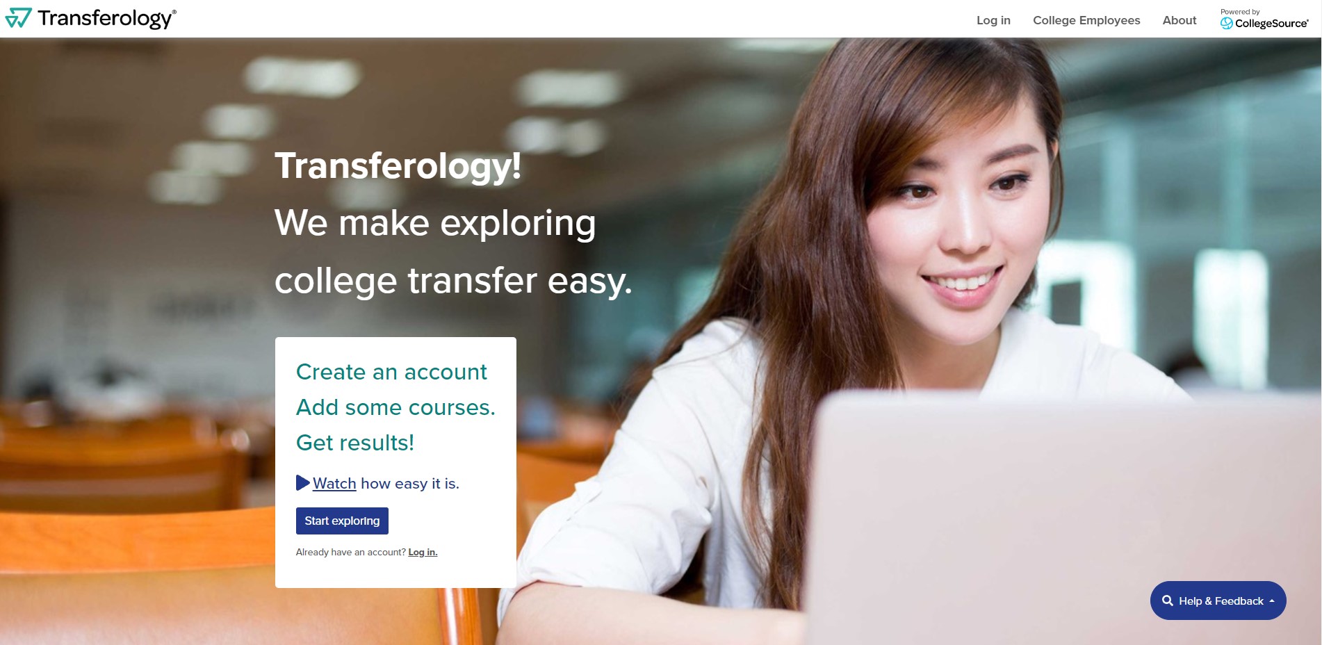 Main login page for Transferology.com