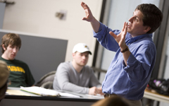 NMU Professor Teaching a Class of Students