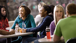 NMU Students Gathering in a Common Area