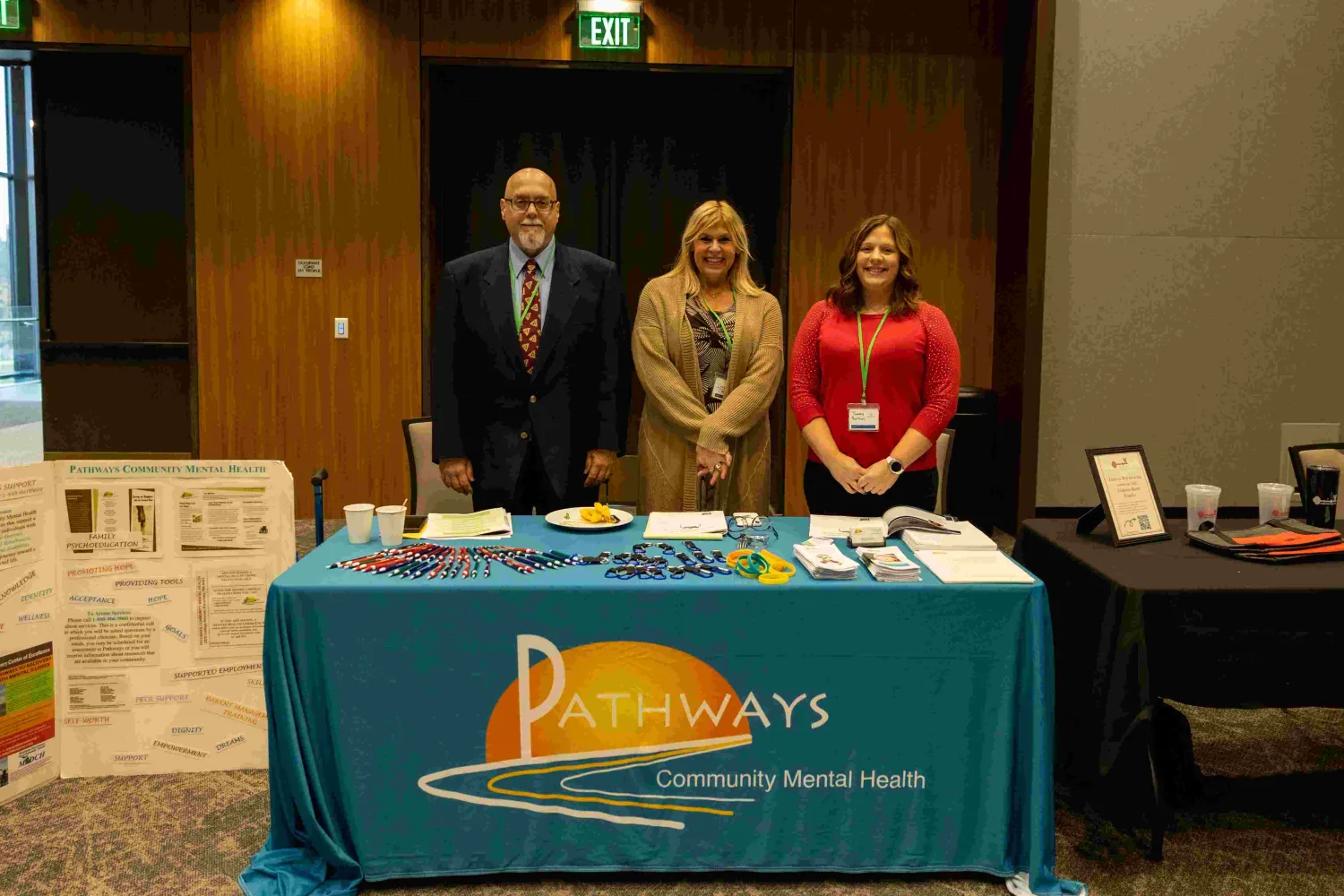 Pathways Community Mental Health desk at UP ABA Conference.