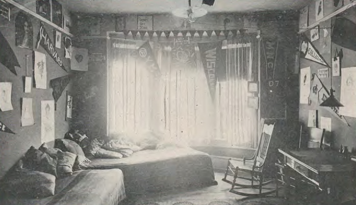 Dormitory room interior