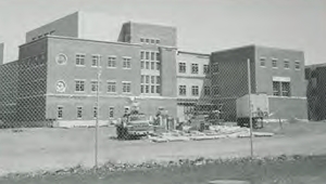 Weston Hall, black and white