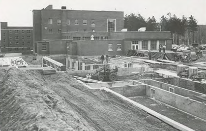 Spooner Hall construction
