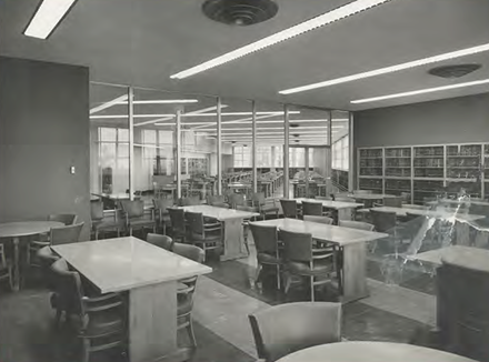 Lydia M. Olson library interior