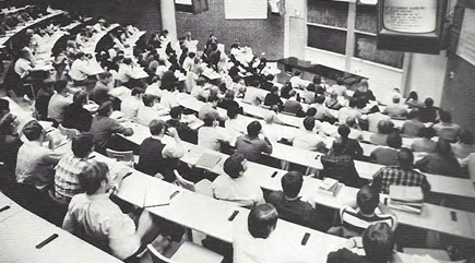 Science building lecture room