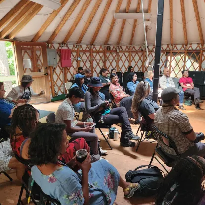 Group at Yurt