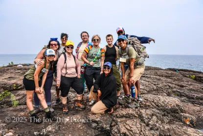 Group at Black Rocks