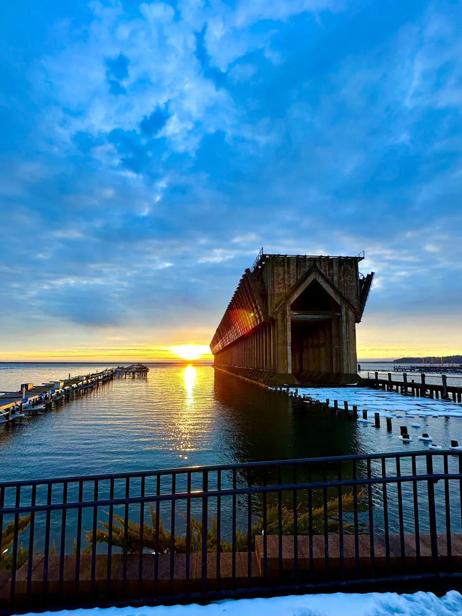 Sunrise at Marquette Lower Harbor