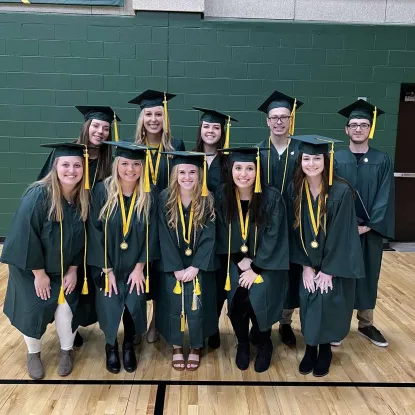 Several students at NMU graduation