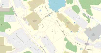 Map View of NMU's Campus