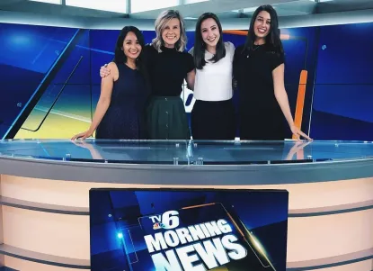Megan O'Connor works as an anchor at TV6 Morning News