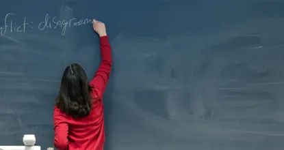 professor at the board