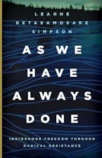 As We Have Always Done Book Cover showing blue waves near a dark shoreline