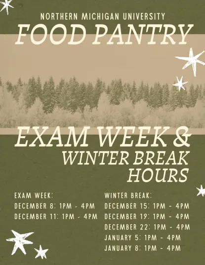 NMU Food Pantry Hours