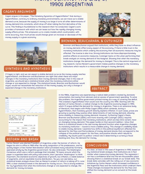 Steven R Monetary institutions and money demand. The case of 1990s Argentina