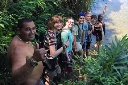 Environmental studies and sustainability students on Study Abroad trip in Cuba.