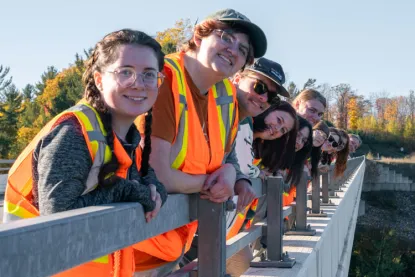 eegs undergraduate courses, students in the field