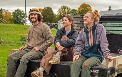 ezra dedenbach and students at msu-uprec