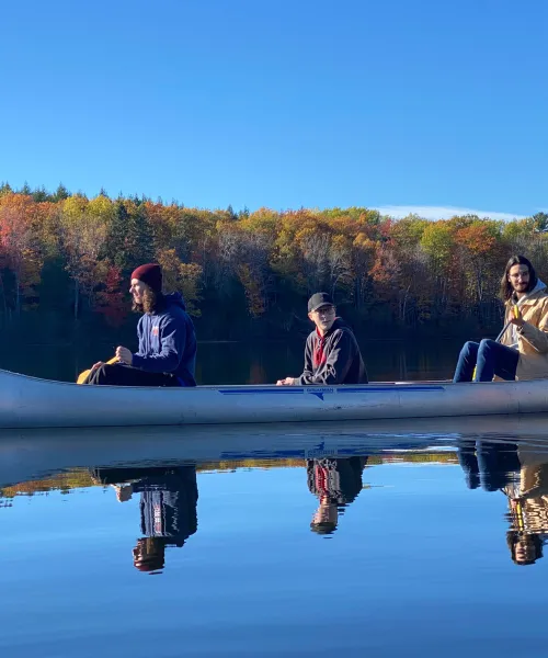 eegs, explore programs, carousel 2, students in canoe