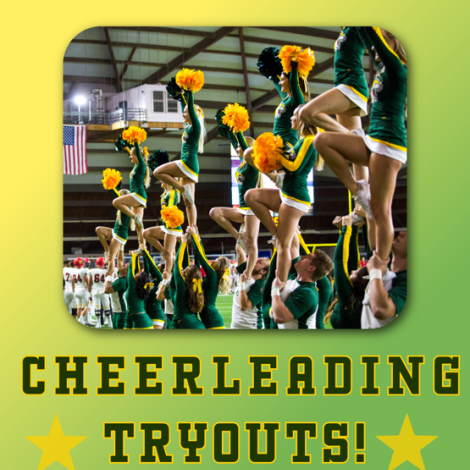 Cheerleading tryouts poster