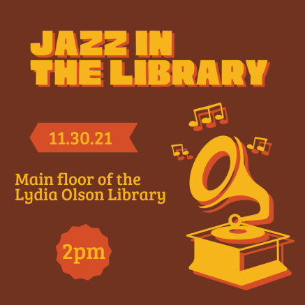 Jazz in the Library -- 11/30/21 at 2pm