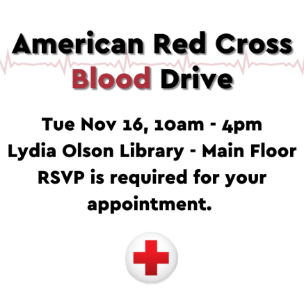 American Red Cross Nov 16 10am-4pm event