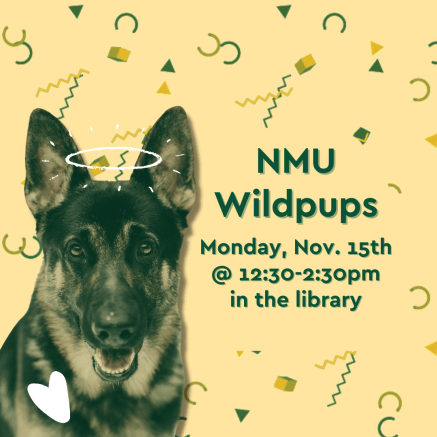 NMU Wildpups Nov 15 12:30 to 2:30pm