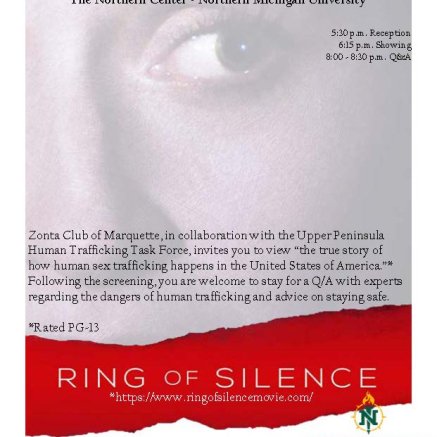 Ring of Silence Poster, Close up of Female Face.