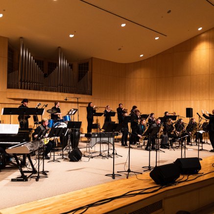 Winter 2022 NMU Jazz Band performing, directed by Dr. Mark Flaherty
