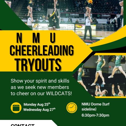 Cheerleading tryout poster