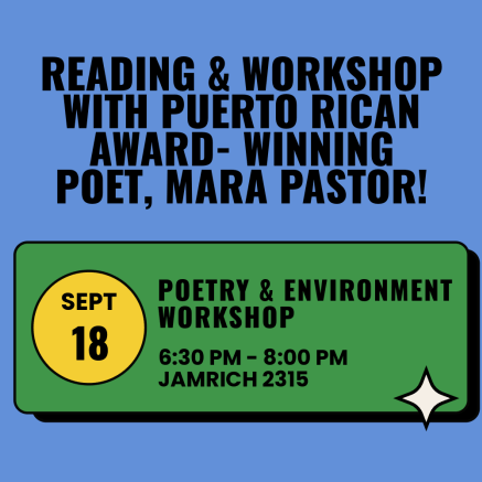 Poetry and Environment Workshop with Mara Pastor