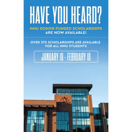 NMU Donor-Funded Scholarships are now available!