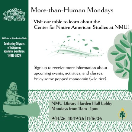 More-Than-Human Monday (Harden Hall) F26