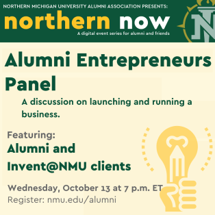 Northern Now: Alumni Entrepreneurs Panel on Oct. 13 at 7 p.m. Eastern
