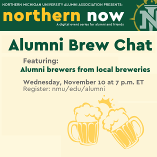 Northern Now: Alumni Brew Chat on Nov. 10 at 7 p.m. Eastern