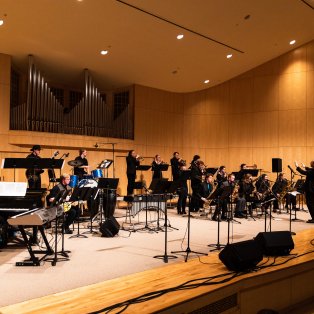 Winter 2022 NMU Jazz Band performing, directed by Dr. Mark Flaherty