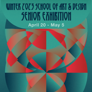 winter 2023 senior exhibition poster