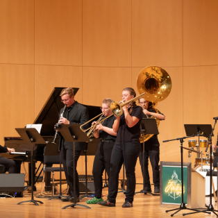 The Fall 2024 Jazz Band performing in RRH