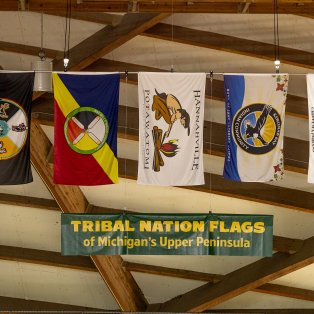 Tribal Flags in Dome