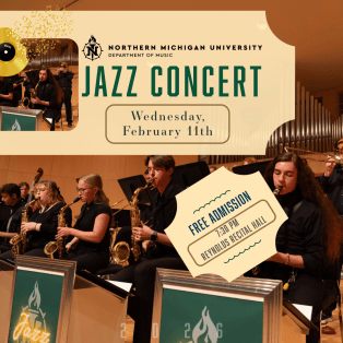 Jazz Concert, students playing in Jazz band