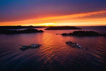Sunset over Lake Superior