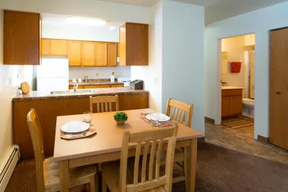 Dining room in a Lincoln Single Bedroom Apartment