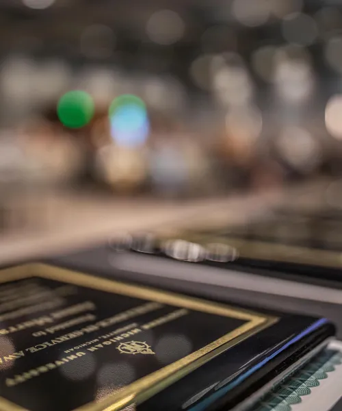 Artistic photo of Excellence in Servce Awards