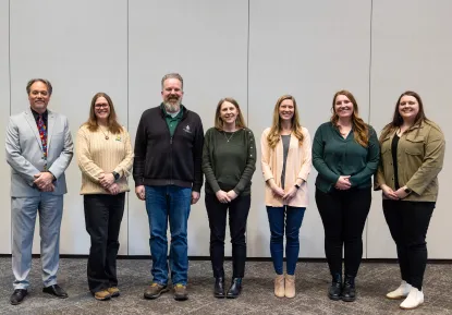 Innovation Team Award Winner: Career Day Committee. Names of all pictured listed below this photo.