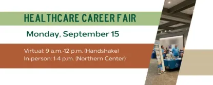 Healthcare career fair poster